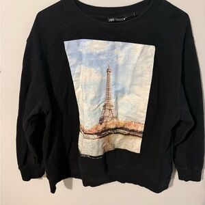 Zara Black and White Sweatshirt